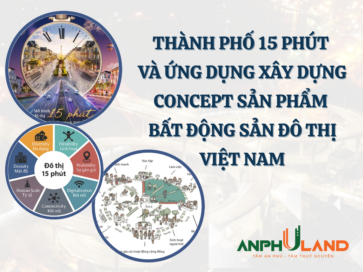 Thành phố 15 phút và Ứng dụng xây dựng Concept Sản phẩm Bất động sản Đô thị tại Việt Nam